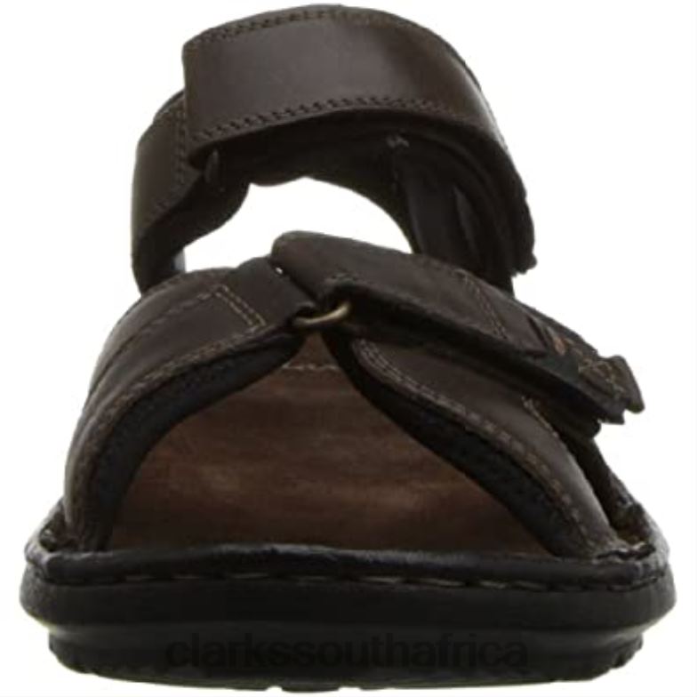 Brown Clarks Men's Swing Dale Sandal 840402040 Men Clarks Brown