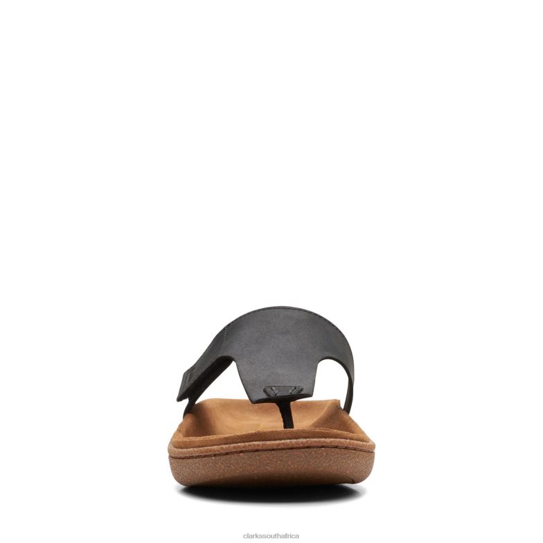 Clarks Black Leather Pilton Post 840403769 Men Clarks Black Leather