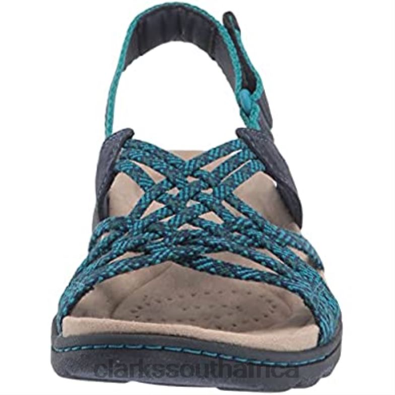 Clarks Men's Amanda Ease Fisherman Sandal Navy Combi 840402074 Men Clarks Navy Combi