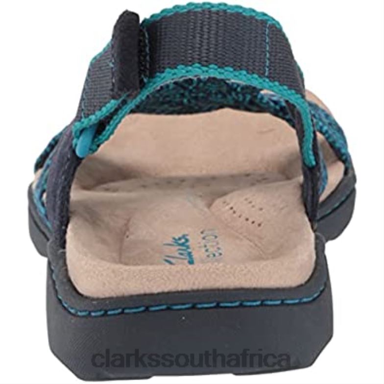 Clarks Men's Amanda Ease Fisherman Sandal Navy Combi 840402074 Men Clarks Navy Combi