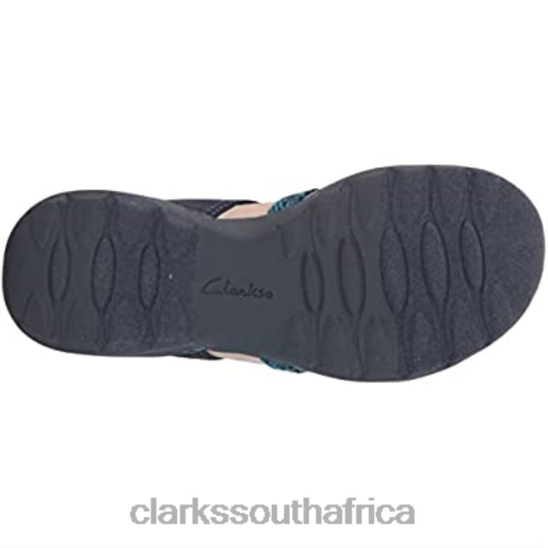 Clarks Men's Amanda Ease Fisherman Sandal Navy Combi 840402074 Men Clarks Navy Combi