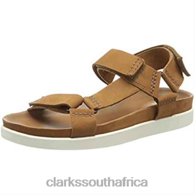Clarks Tan Nubuck Men's Sunder Range Sandal 840401641 Men Clarks Tan Nubuck
