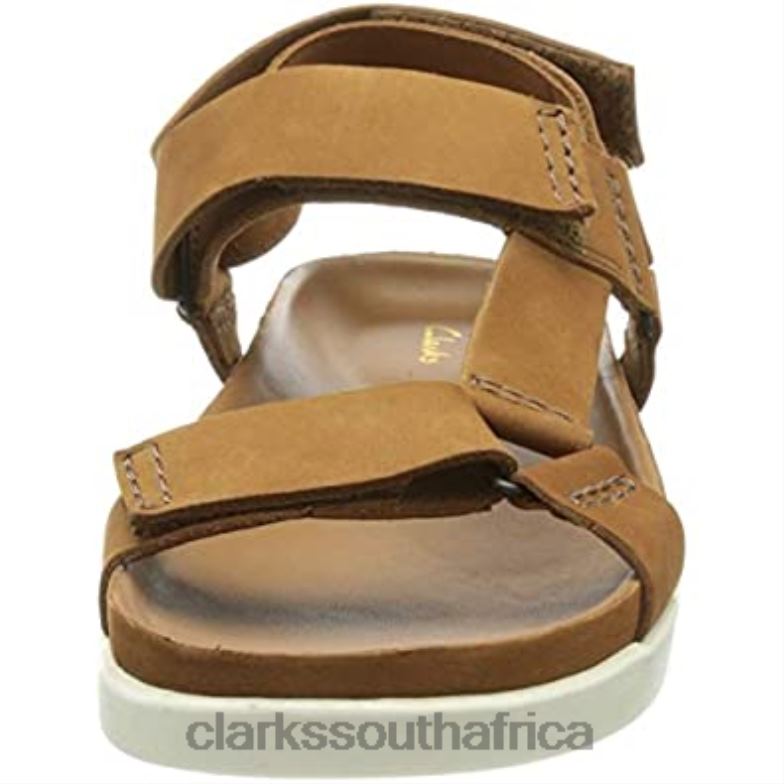 Clarks Tan Nubuck Men's Sunder Range Sandal 840401641 Men Clarks Tan Nubuck