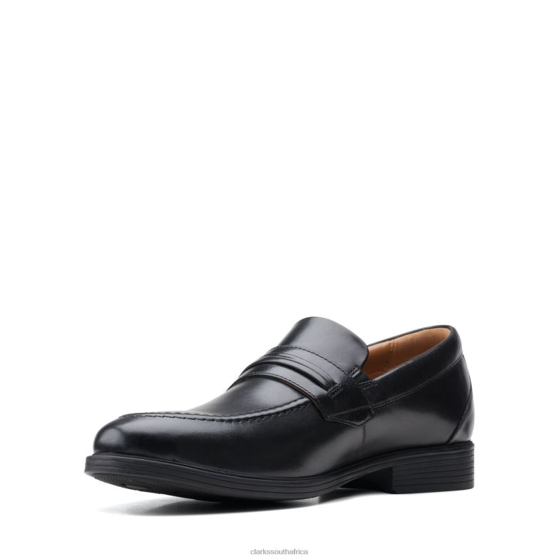 Black Leather Clarks Whiddon Loafer 840403619 Men Clarks Black Leather