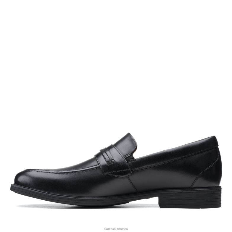 Black Leather Clarks Whiddon Loafer 840403619 Men Clarks Black Leather