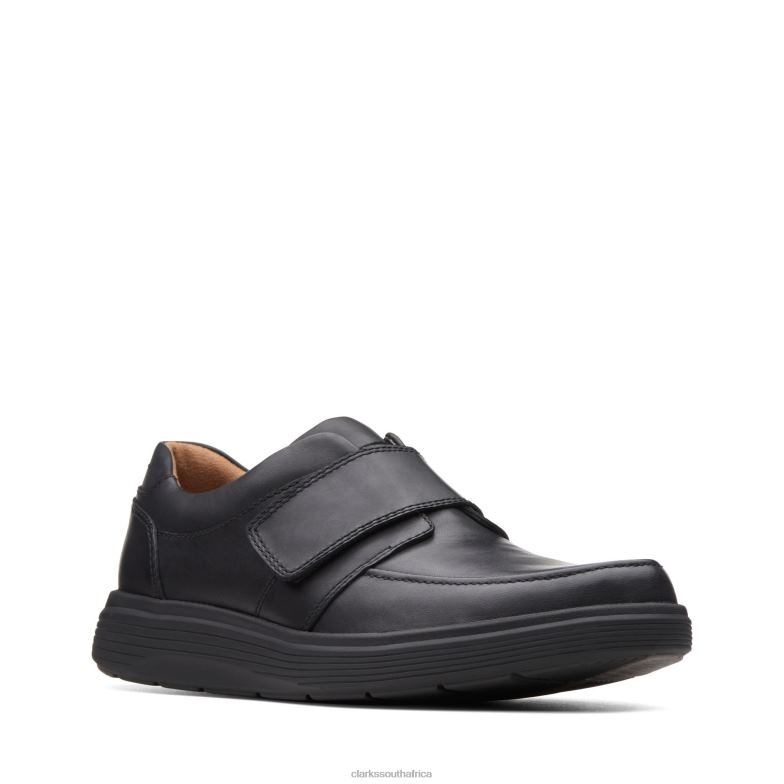 Clarks Black Leather Un Abode Strap 840403489 Men Clarks Black Leather