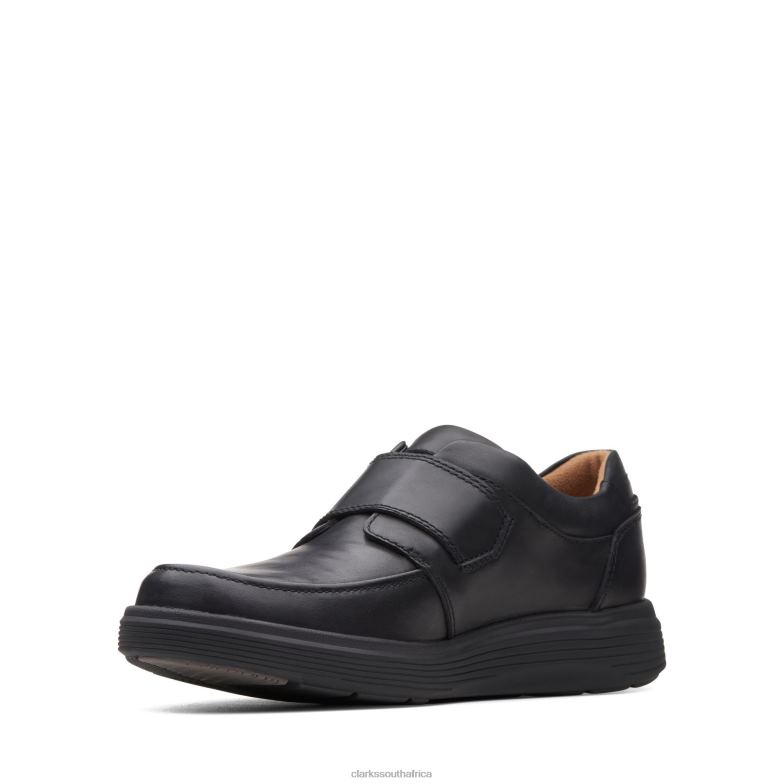 Clarks Black Leather Un Abode Strap 840403489 Men Clarks Black Leather