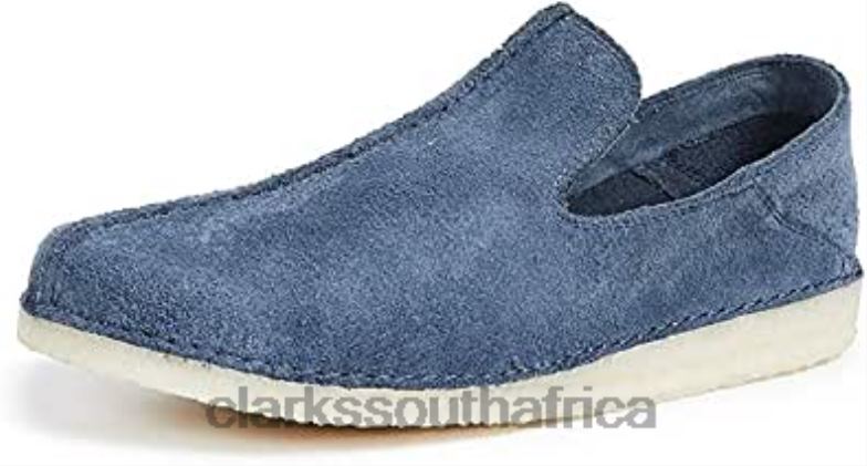 Men's Ashton Skye Suede Slip Ons Clarks Deep Blue 84040527 Men Clarks Deep Blue