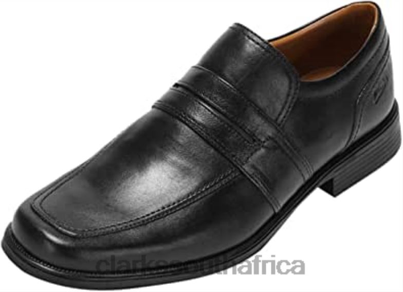 Mens Formal Slip On Shoes Huckley Work Black Clarks 84040814 Men Clarks Black