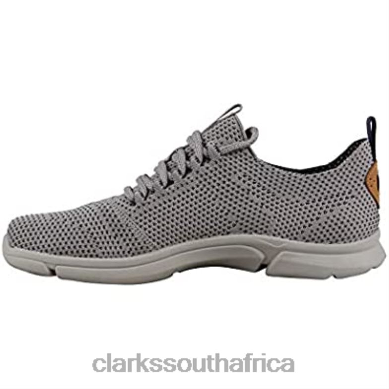 Triken Run Mens Gray Textile Athletic Slip On Running Shoes Clarks 840401607 Men Clarks
