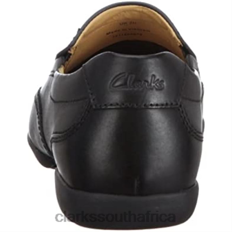 Men's Recline Free Low-Top Slippers Clarks Black 840401255 Men Clarks Black Leather