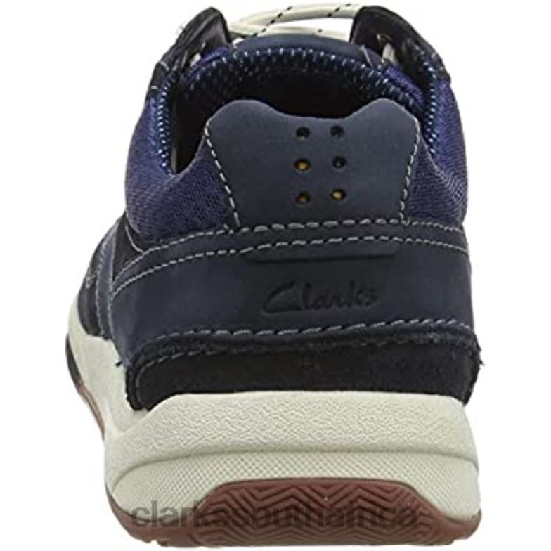 Blue Clarks Men's Langton Lane Sneaker 840401760 Men Clarks Blue