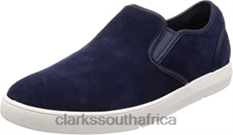 Blue Navy Suede Clarks Men's Landry Edge Sneaker 840402144 Men Clarks Blue Navy Suede