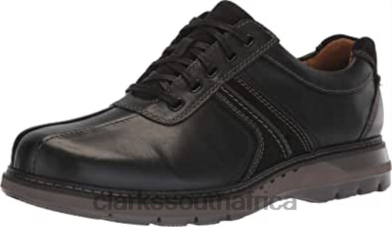 Clarks Black Leather Men's Un Ramble Go Sneaker 84040481 Men Clarks Black Leather