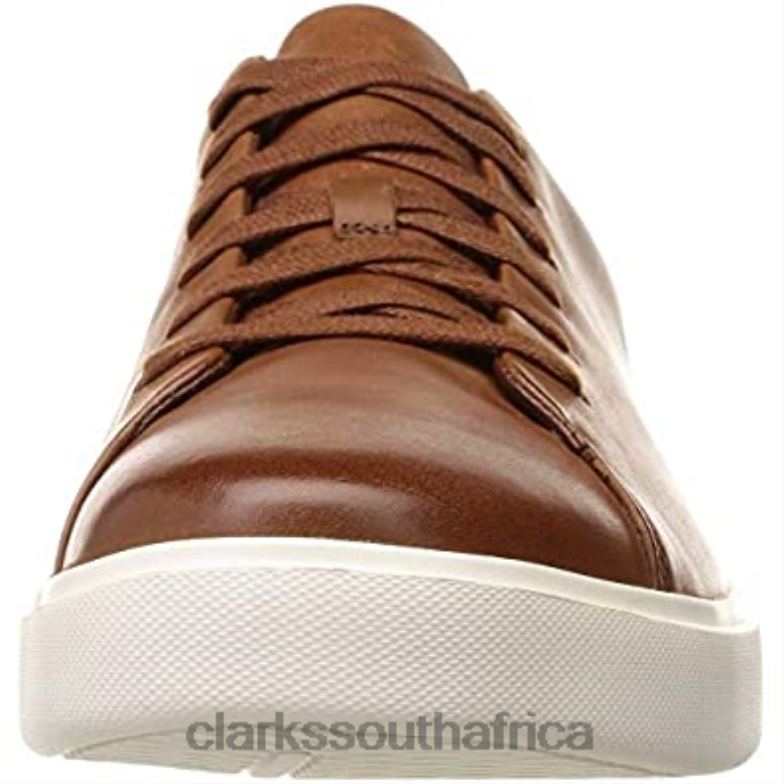 Clarks Brown Tan Leather Men's Un Costa Lace Sneaker 840401729 Men Clarks Brown Tan Leather