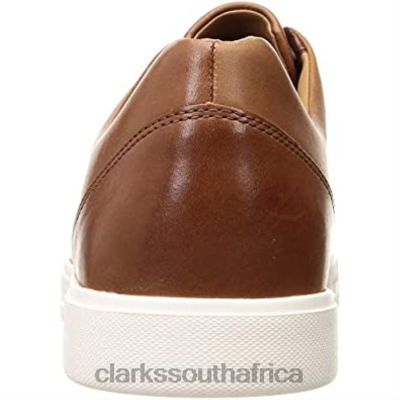 Clarks Brown Tan Leather Men's Un Costa Lace Sneaker 840401729 Men Clarks Brown Tan Leather