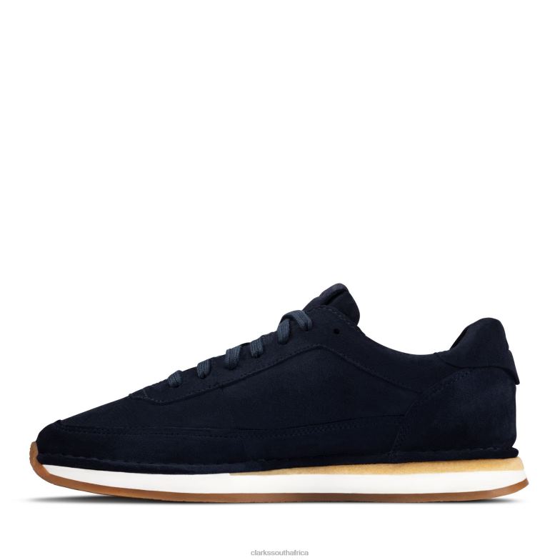Clarks Craft Run Lace Navy Suede 840403690 Men Clarks Navy Suede