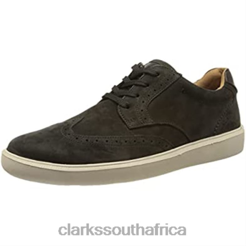 Clarks Men's Cambro Wing Sneaker Black Nubuck 84040930 Men Clarks Black Nubuck