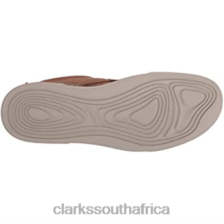 Clarks Tan Leather Men's Gereld Low Sneaker 840401465 Men Clarks Tan Leather