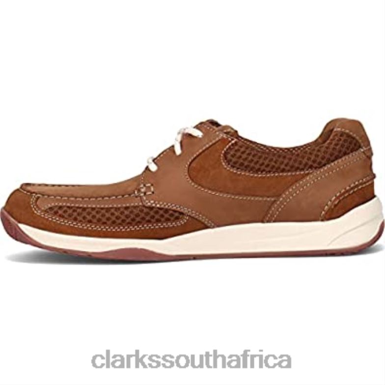Clarks Tan Nubuck Men's Langton Lane Sneaker 84040441 Men Clarks