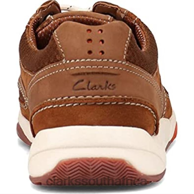 Clarks Tan Nubuck Men's Langton Lane Sneaker 84040441 Men Clarks