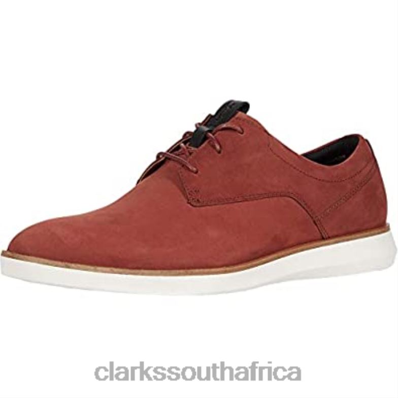 Men's Banwell Lace Sneaker Red Nubuck Clarks 840401446 Men Clarks Red Nubuck
