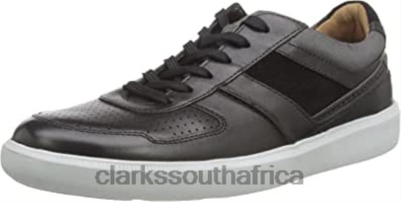 Men's Cambro Race Sneaker Black Combi Clarks 840402070 Men Clarks Black Combi
