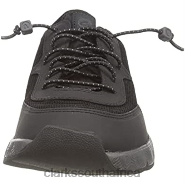 Men's Davis Low Sneaker Clarks Black Combi 84040895 Men Clarks Black Combi