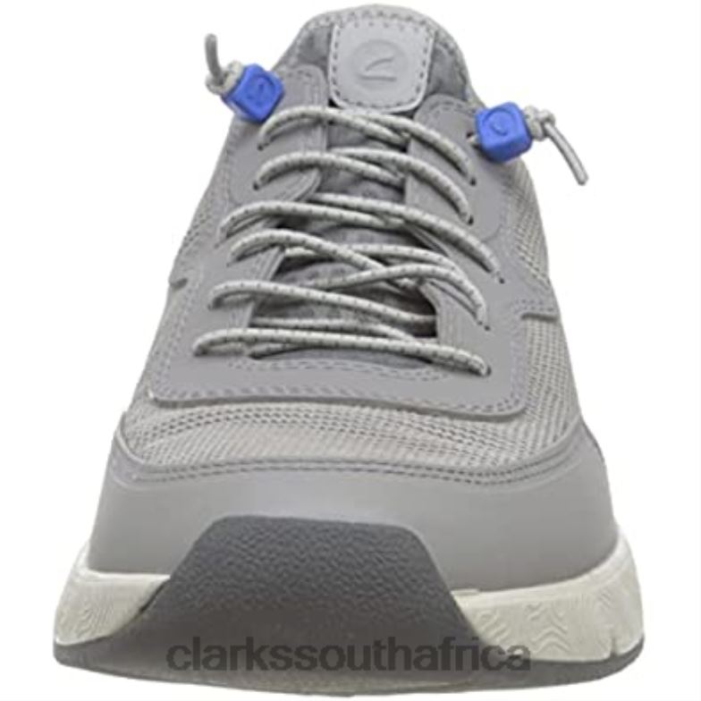Men's Davis Low Sneaker Clarks Grey Combi 84040437 Men Clarks Grey Combi