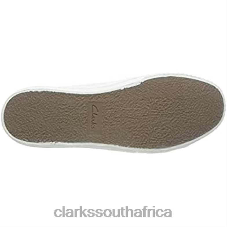 Men's Roxby Lace Sneaker Clarks White Canvas 84040839 Men Clarks White Canvas