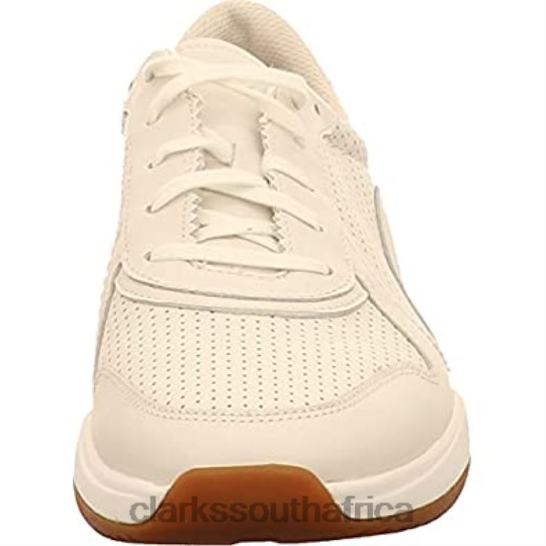 Men's Sift Speed Low-Top Sneakers White White Leather White Leather Clarks 84040718 Men Clarks White Leather