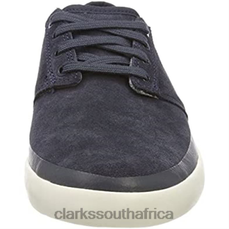 Men's Torbay Rand Low-Top Sneakers Blue Blue Suede Clarks 840402550 Men Clarks Blue Suede