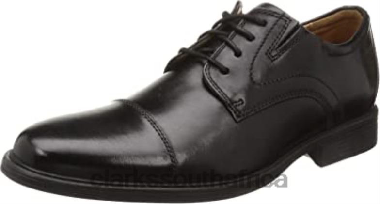 Men's Whiddon Cap Sneaker Clarks Black 840402815 Men Clarks Black Leather