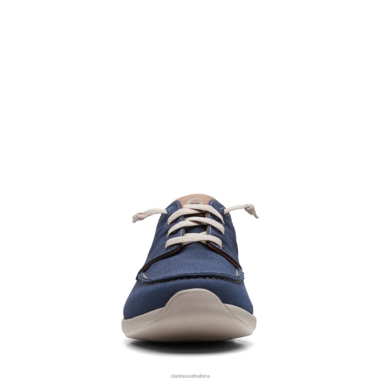 Navy Textile Clarks Gorwlace 840403728 Men Clarks Navy Textile