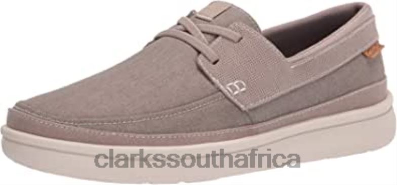 Stone Canvas Clarks Men's Cantal Lace Sneaker 840402483 Men Clarks Stone Canvas