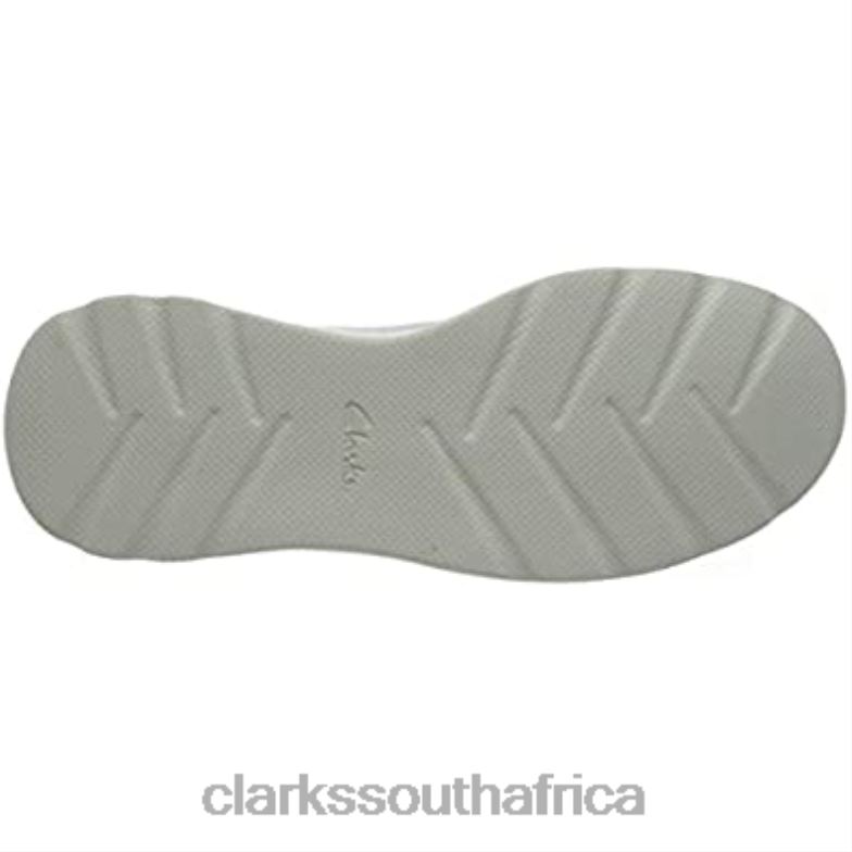 White Combi Leather Clarks Men's Sprint Litelace Sneaker 840401235 Men Clarks White Combi Leather