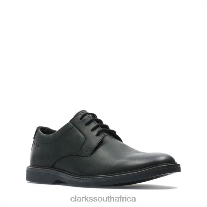 Black Leather Clarks Atticus Lt Lace Black Leather 840406768 Men Clarks Black Leather