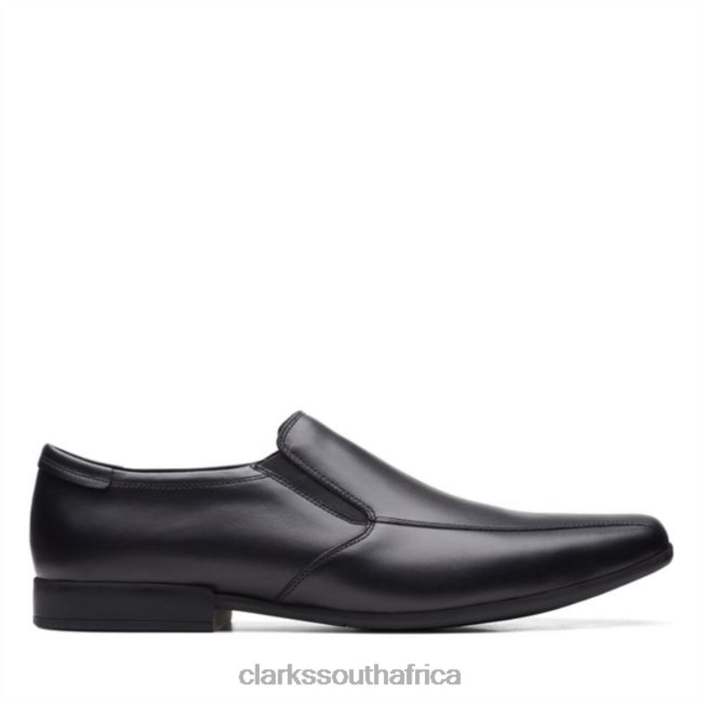 Black Leather Clarks Sidton Edge Black Leather 840405480 Men Clarks Black Leather