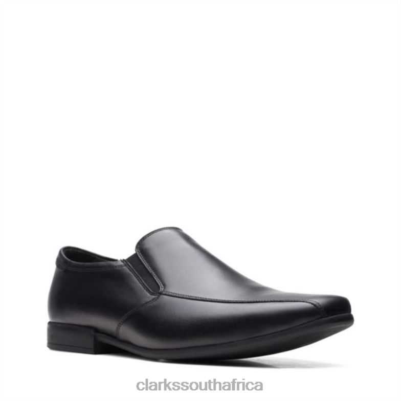 Black Leather Clarks Sidton Edge Black Leather 840405480 Men Clarks Black Leather