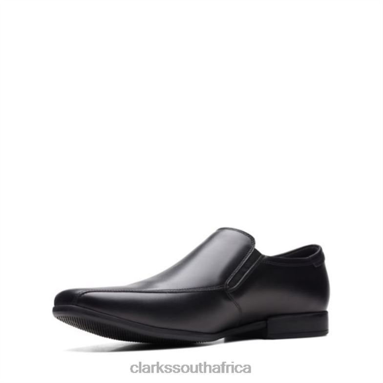Black Leather Clarks Sidton Edge Black Leather 840405480 Men Clarks Black Leather