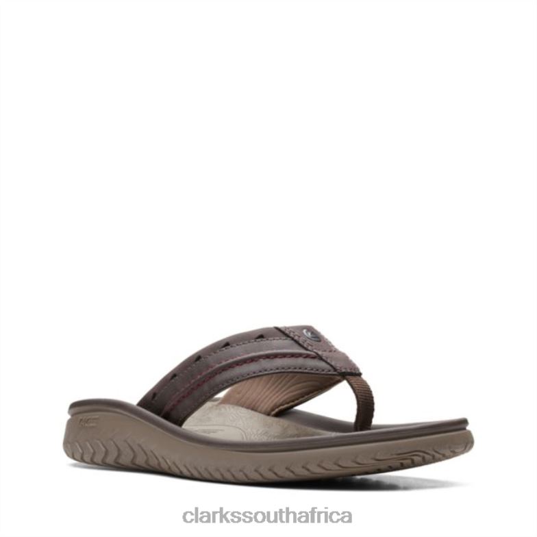 Brown Clarks Wesley Post Brown 840406800 Men Clarks Brown