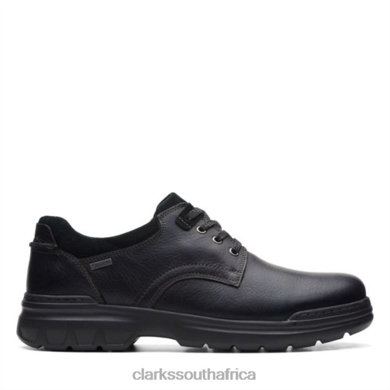 Clarks Black Leather Rockie2 Lo Gtx Black Leather 840405473 Men Clarks Black Leather