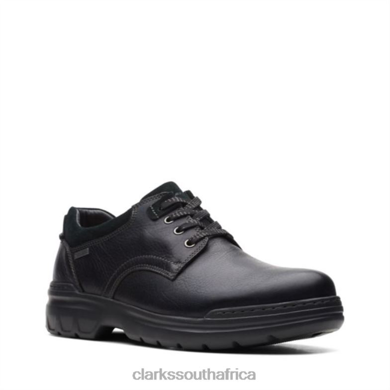 Clarks Black Leather Rockie2 Lo Gtx Black Leather 840405473 Men Clarks Black Leather