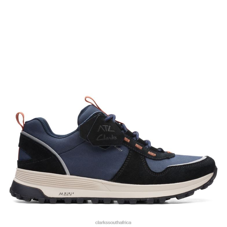 Clarks Navy Combination Atl Trek Walk Waterproof Navy Combination 840406569 Men Clarks Navy Combination