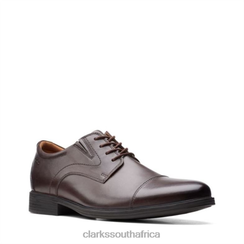 Clarks Whiddon Cap Dark Brown Dark Brown 840406586 Men Clarks Dark Brown