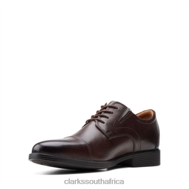 Clarks Whiddon Cap Dark Brown Dark Brown 840406586 Men Clarks Dark Brown