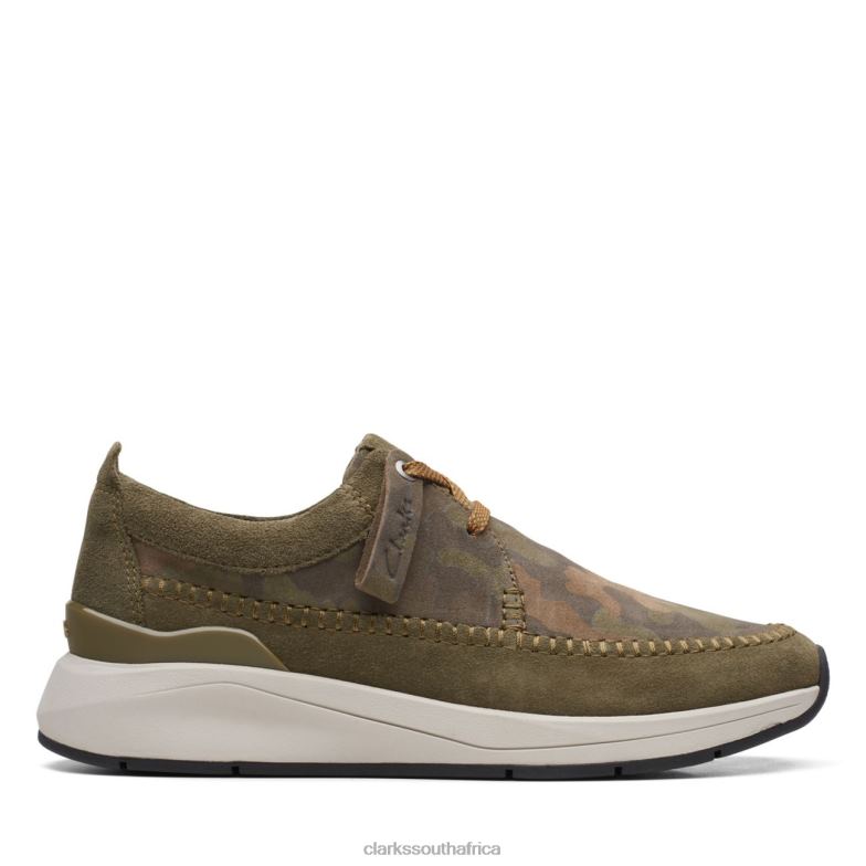 Dark Olive Combi Clarks Coast Lite Weave 840406579 Men Clarks Dark Olive Combi
