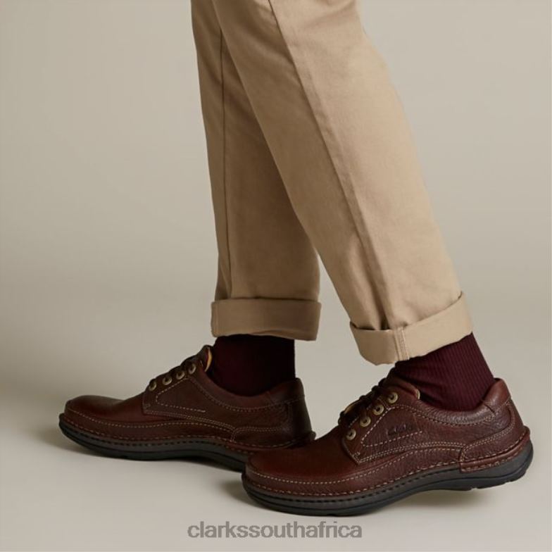 Mahoga Ny Leather Nature Three Mahoga Ny Leather Clarks 840405492 Men Clarks Mahogany Leather