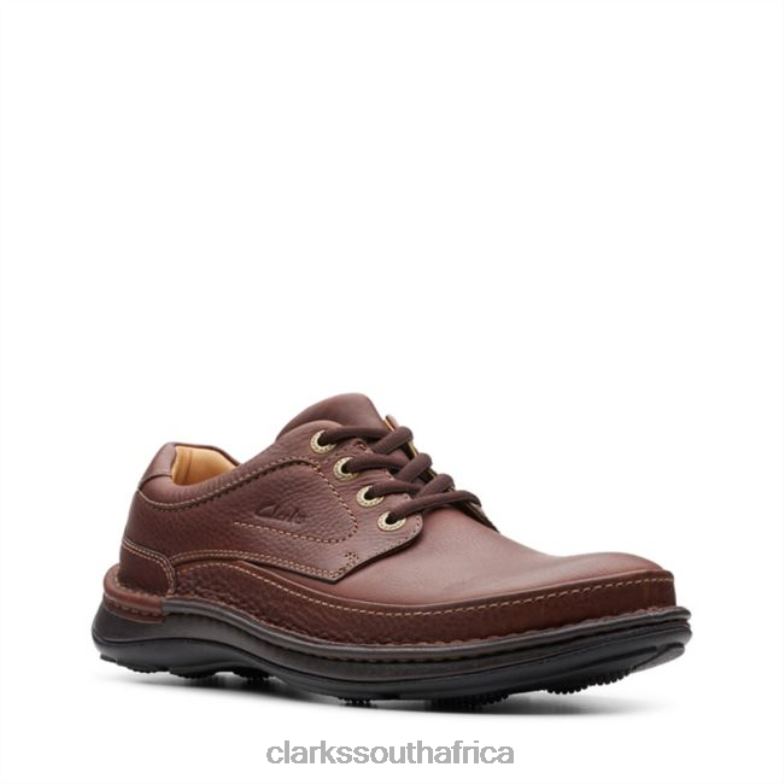 Mahoga Ny Leather Nature Three Mahoga Ny Leather Clarks 840405492 Men Clarks Mahogany Leather