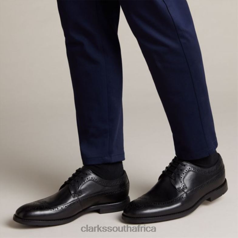 Ronnie Limit Black Leather Clarks Black Leather 840405549 Men Clarks Black Leather